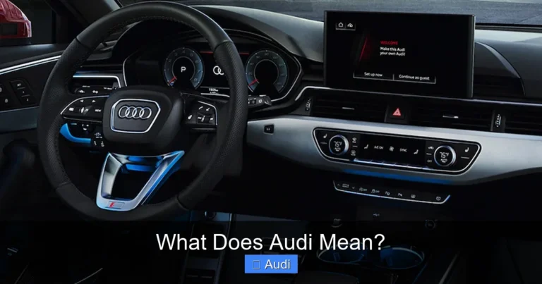 What Does Audi Mean?