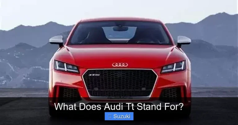 What Does Audi Tt Stand For?