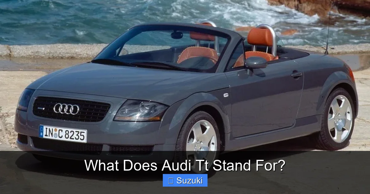 What Does Audi Tt Stand For?