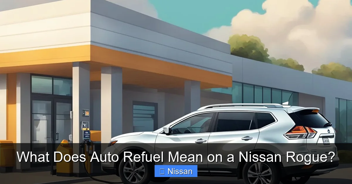 What Does Auto Refuel Mean on a Nissan Rogue?