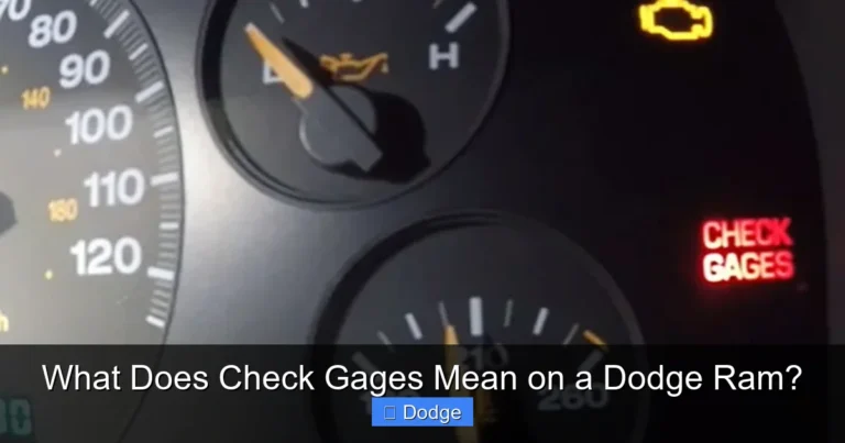What Does Check Gages Mean on a Dodge Ram?