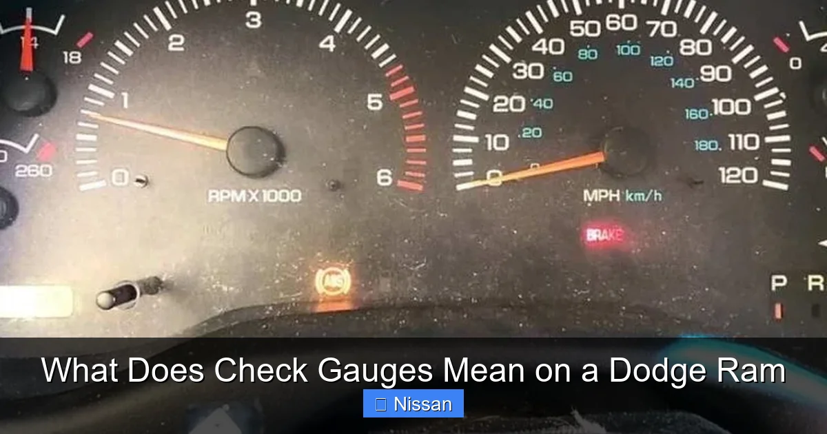 What Does Check Gauges Mean on a Dodge Ram