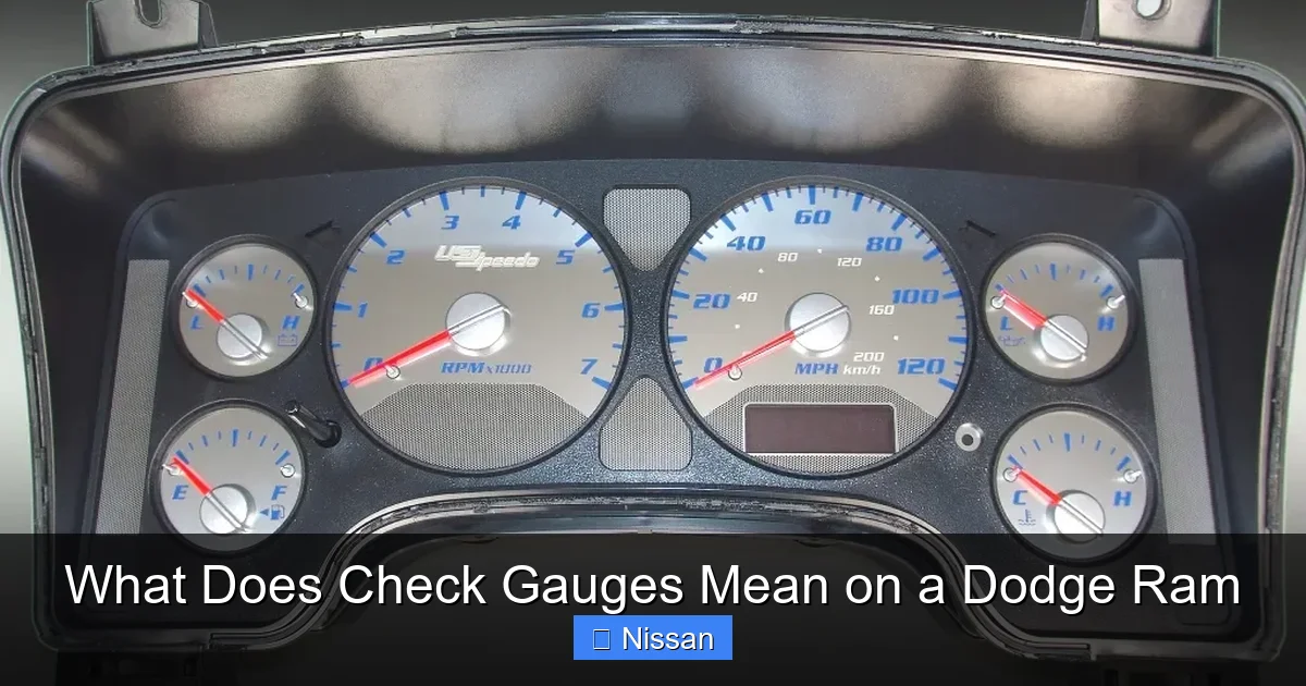 What Does Check Gauges Mean on a Dodge Ram