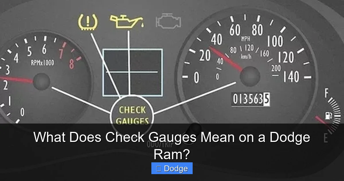What Does Check Gauges Mean on a Dodge Ram?