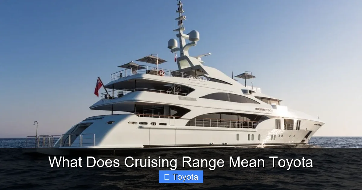 What Does Cruising Range Mean Toyota