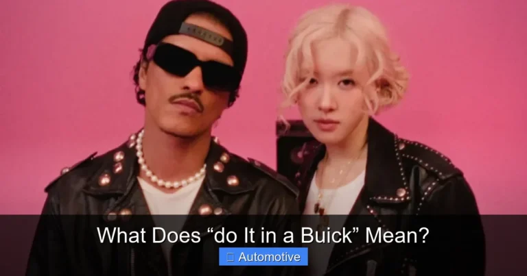 What Does “do It in a Buick” Mean?