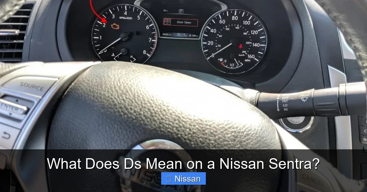 What Does Ds Mean on a Nissan Sentra?