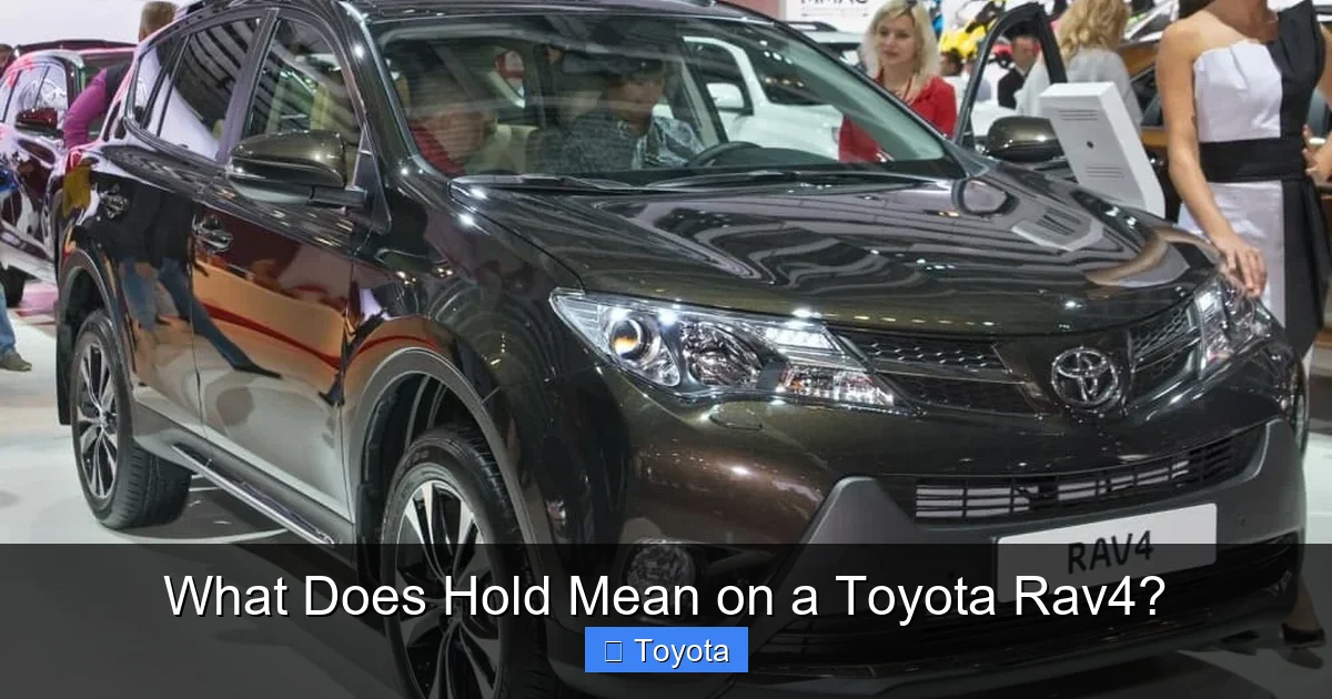 What Does Hold Mean on a Toyota Rav4?