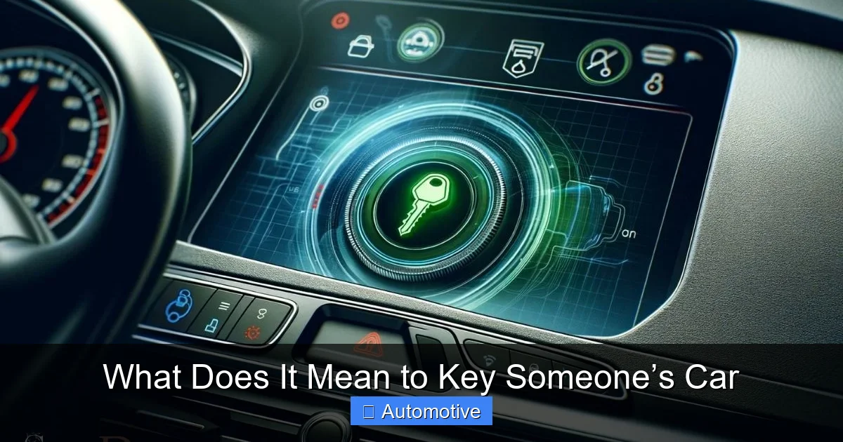 What Does It Mean to Key Someone’s Car