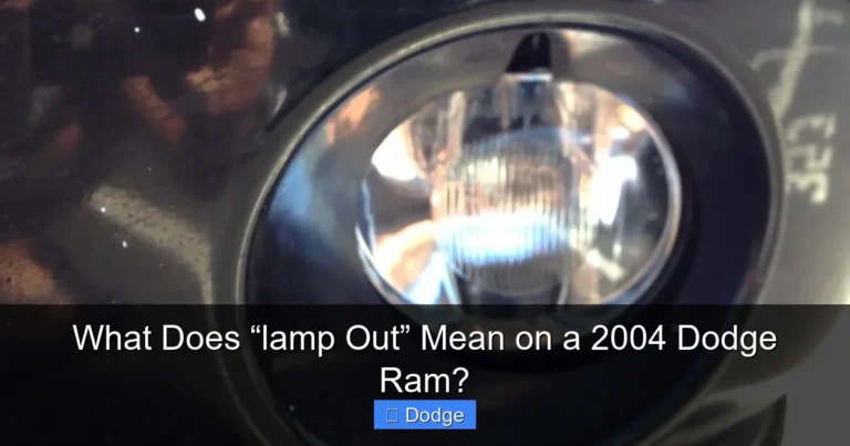 What Does “lamp Out” Mean on a 2004 Dodge Ram?