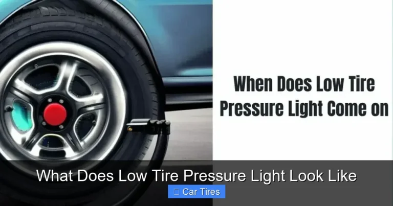 What Does Low Tire Pressure Light Look Like