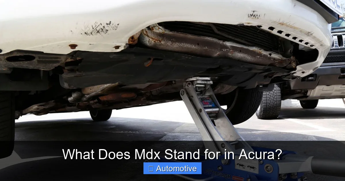 What Does Mdx Stand for in Acura?