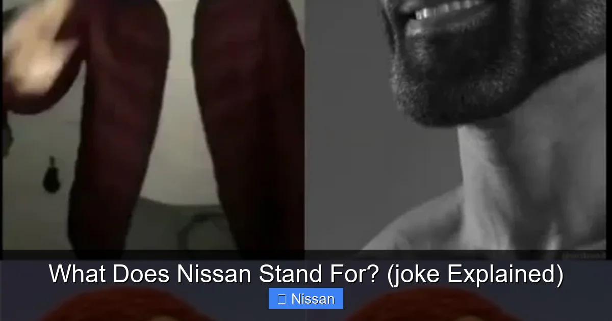 What Does Nissan Stand For? (joke Explained)
