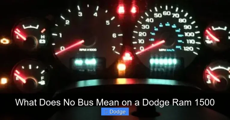What Does No Bus Mean on a Dodge Ram 1500