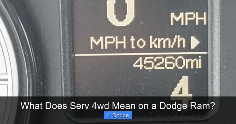 What Does Serv 4wd Mean on a Dodge Ram?