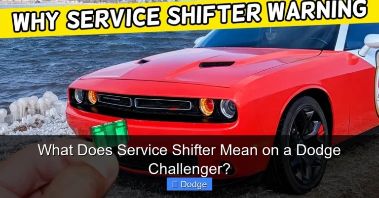 What Does Service Shifter Mean on a Dodge Challenger?