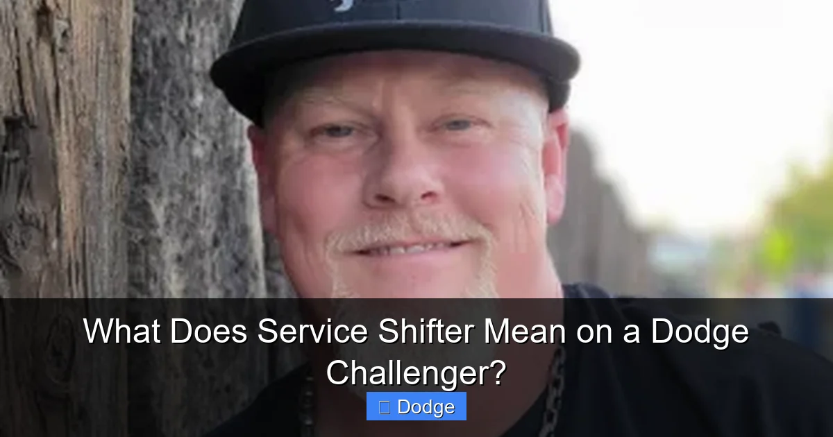 What Does Service Shifter Mean on a Dodge Challenger?