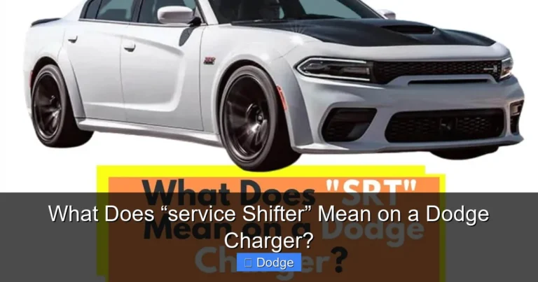 What Does “service Shifter” Mean on a Dodge Charger?