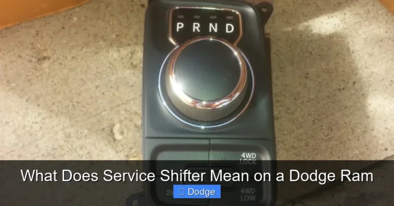 What Does Service Shifter Mean on a Dodge Ram