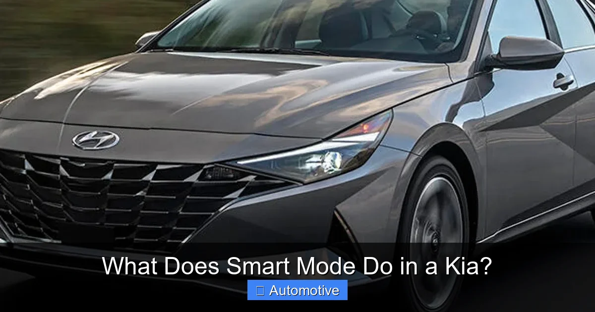 What Does Smart Mode Do in a Kia?