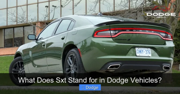 What Does Sxt Stand for in Dodge Vehicles?