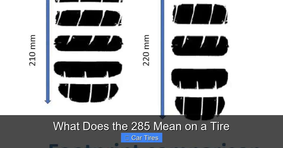 What Does the 285 Mean on a Tire