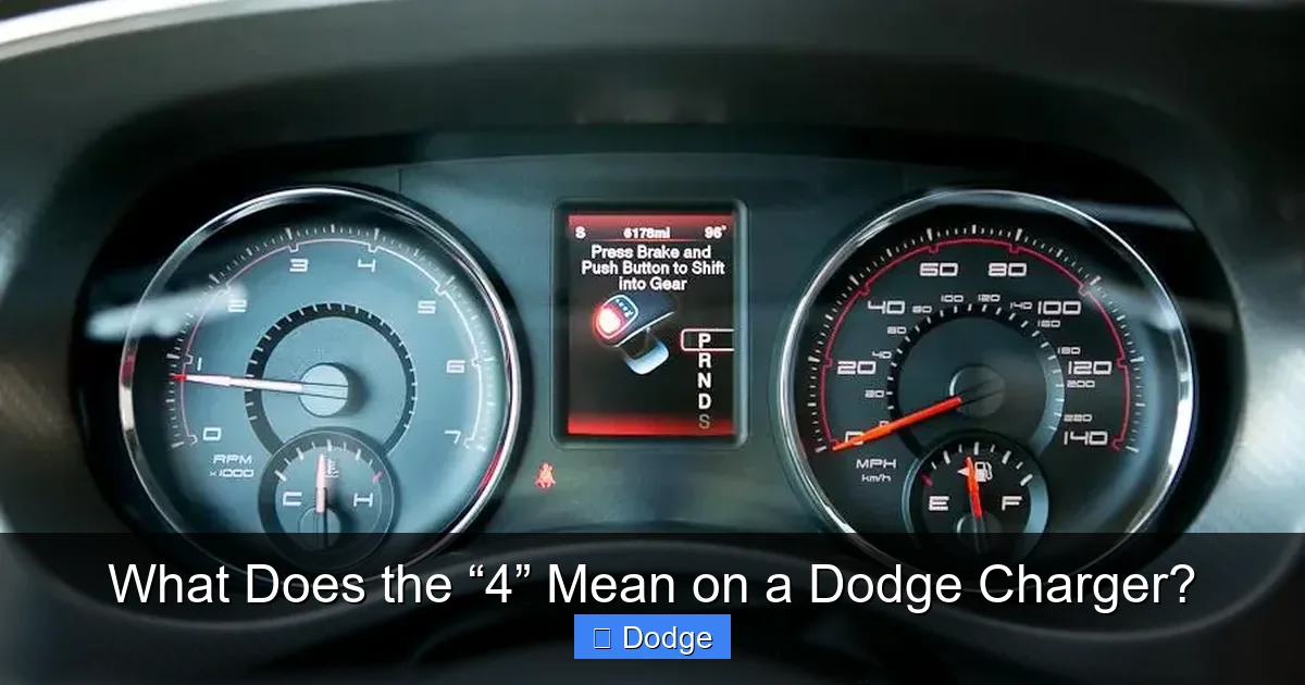 What Does the “4” Mean on a Dodge Charger?