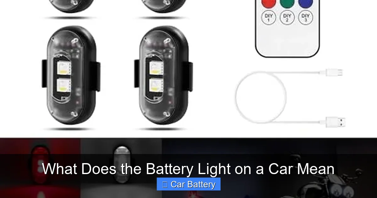 What Does the Battery Light on a Car Mean