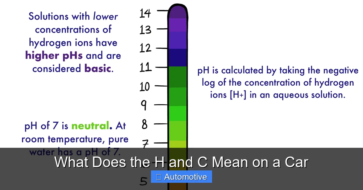What Does the H and C Mean on a Car