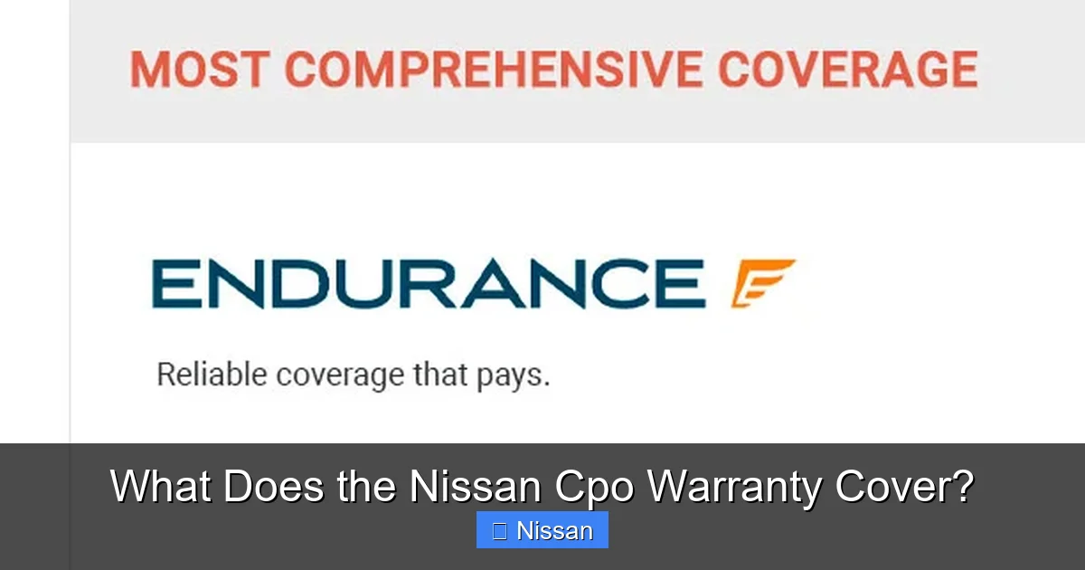 What Does the Nissan Cpo Warranty Cover?