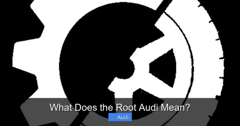 What Does the Root Audi Mean?