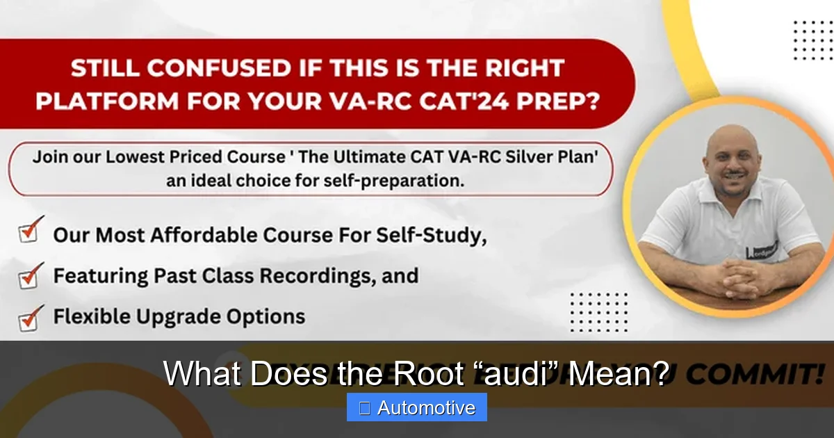 What Does the Root “audi” Mean?