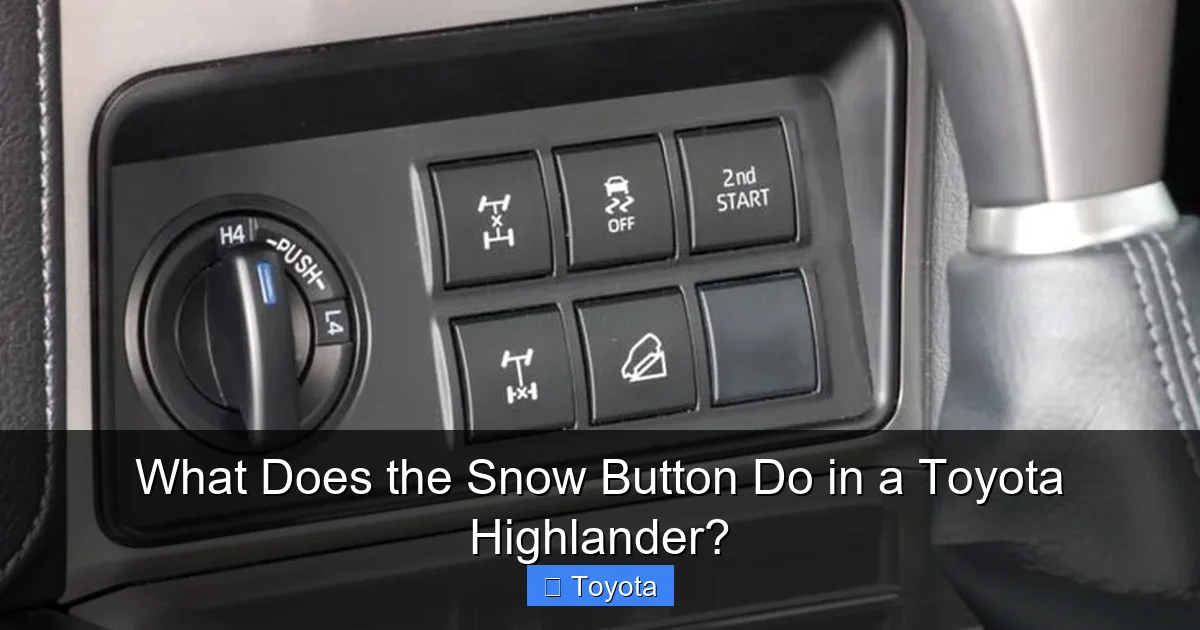 Toyota Highlander Snow Button Wallpaper For Iphone