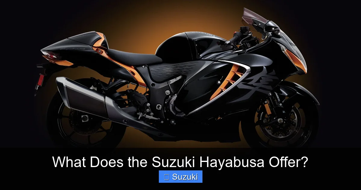 What Does the Suzuki Hayabusa Offer?