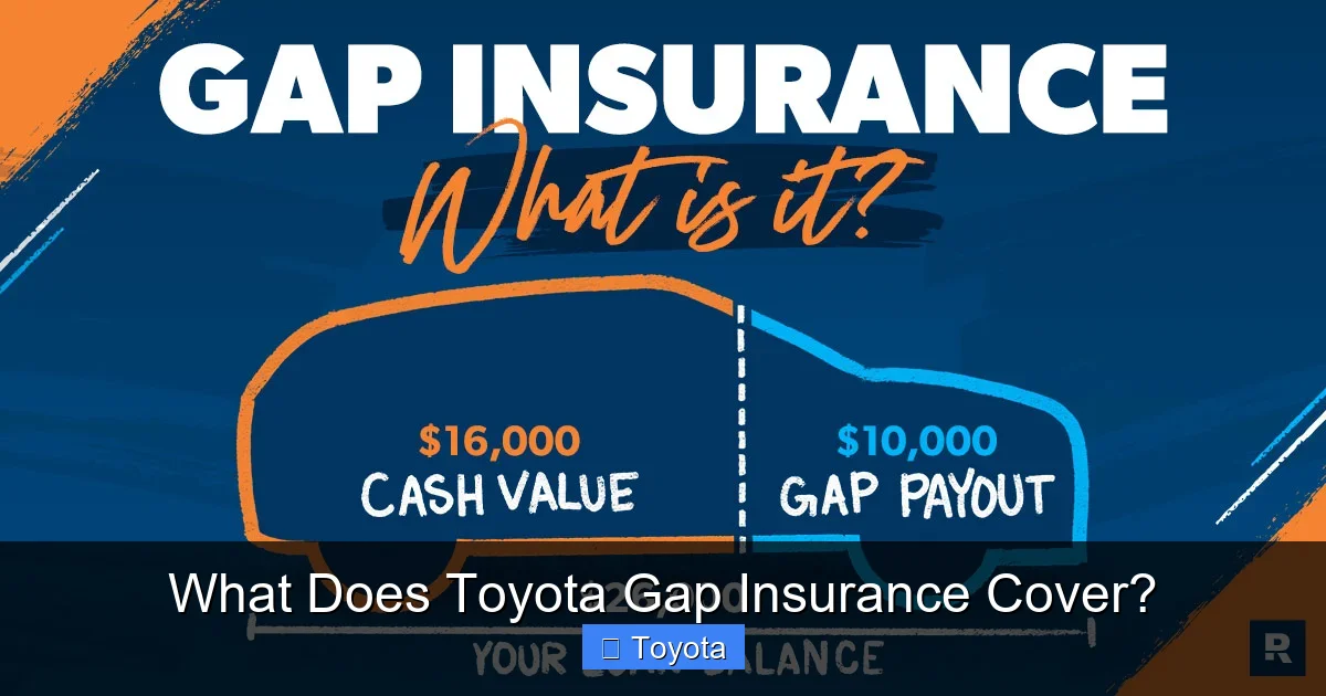 What Does Toyota Gap Insurance Cover?