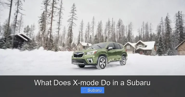 What Does X-mode Do in a Subaru