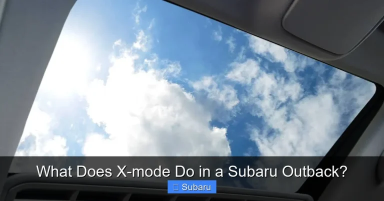 What Does X-mode Do in a Subaru Outback?