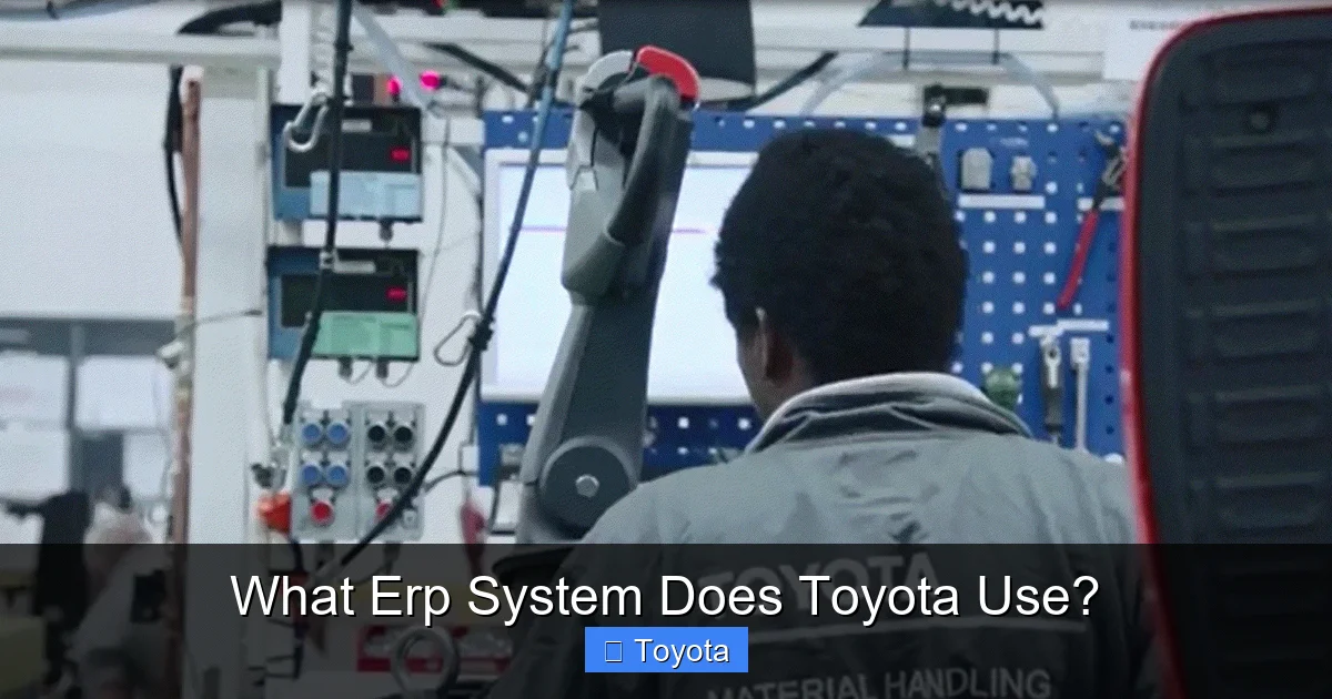What Erp System Does Toyota Use?