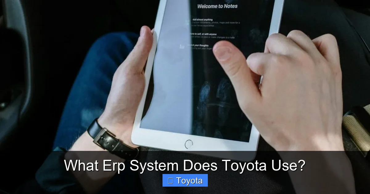 What Erp System Does Toyota Use?