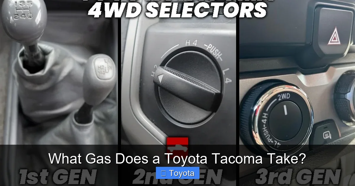 What Gas Does a Toyota Tacoma Take?