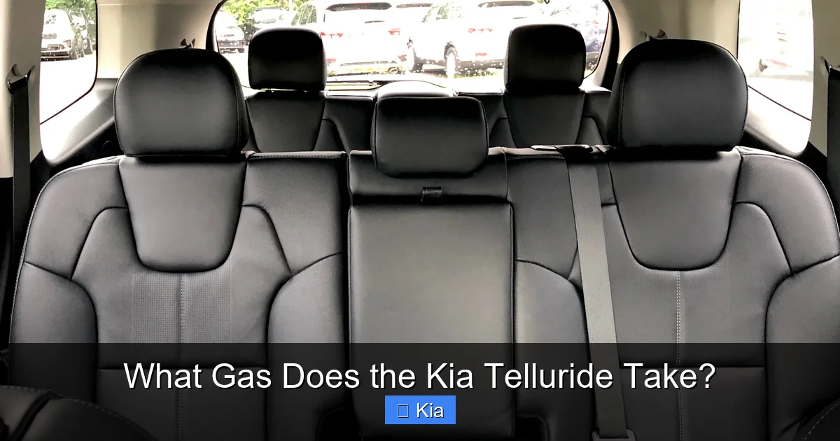 What Gas Does the Kia Telluride Take?