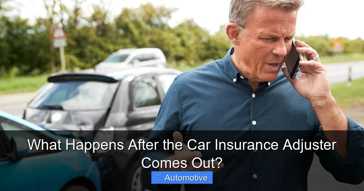 What Happens After the Car Insurance Adjuster Comes Out?