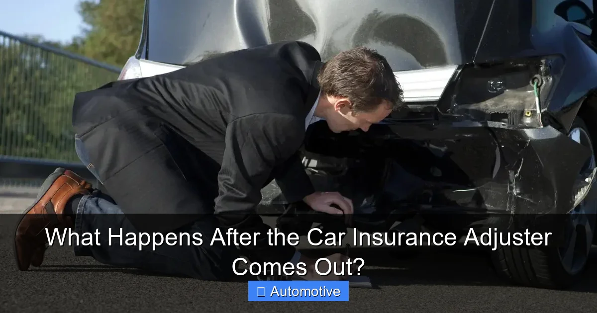 What Happens After the Car Insurance Adjuster Comes Out?
