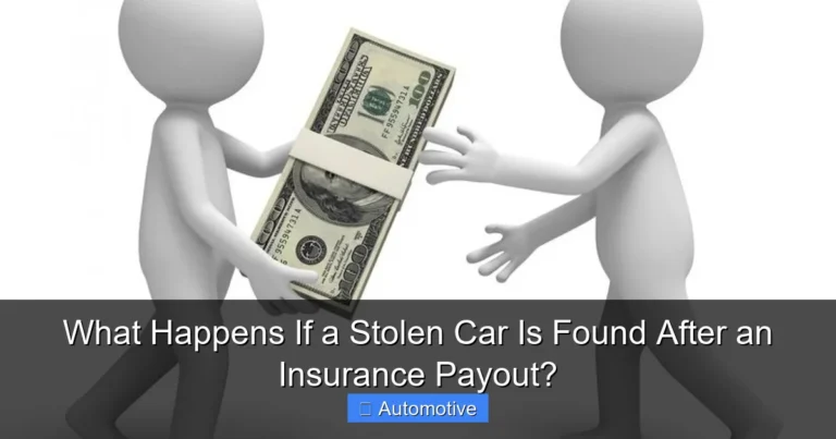 What Happens If a Stolen Car Is Found After an Insurance Payout?