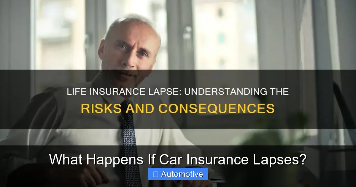 What Happens If Car Insurance Lapses?