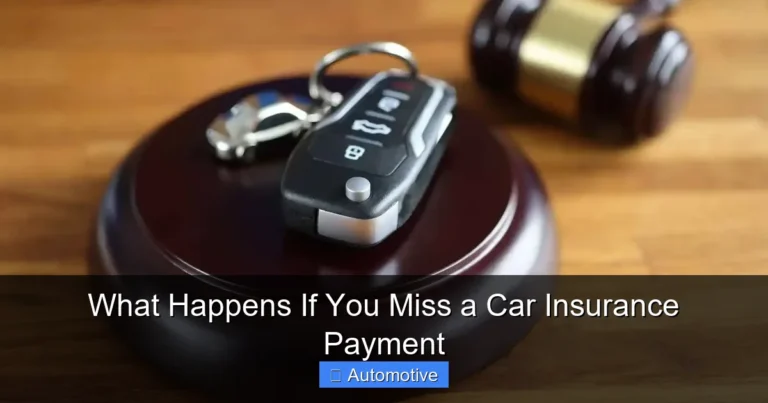 What Happens If You Miss a Car Insurance Payment