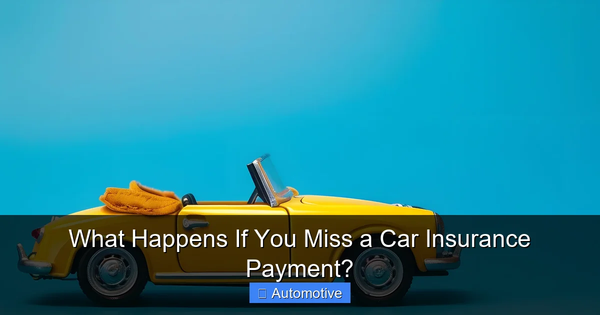 What Happens If You Miss a Car Insurance Payment?