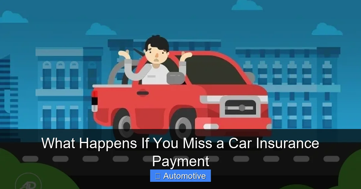 What Happens If You Miss a Car Insurance Payment