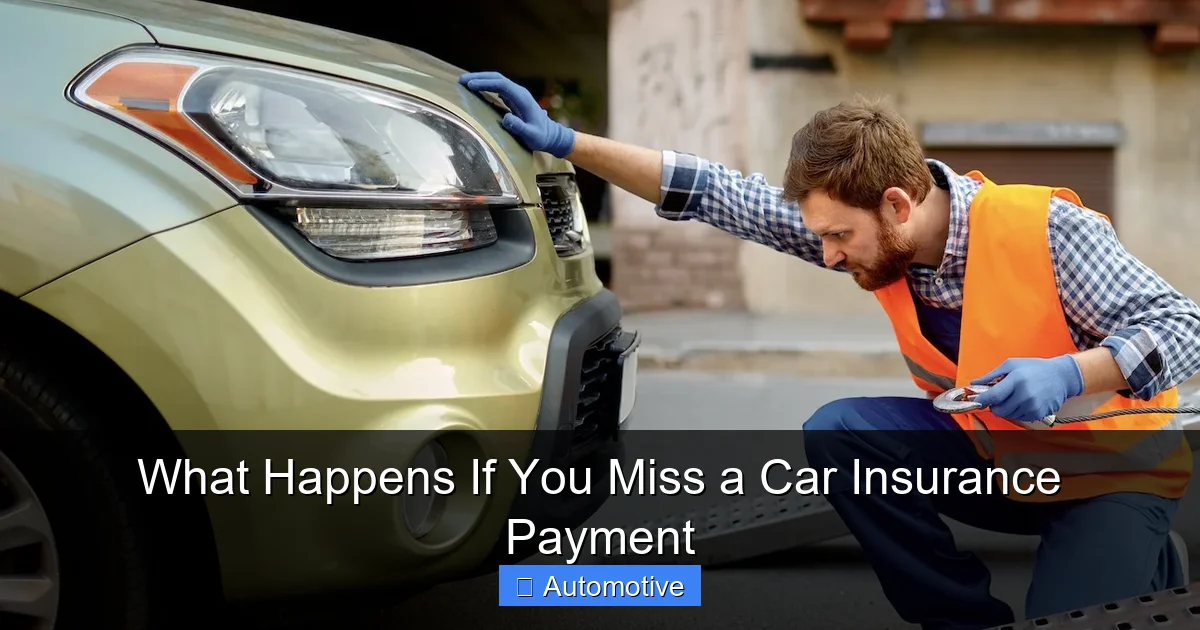 What Happens If You Miss a Car Insurance Payment