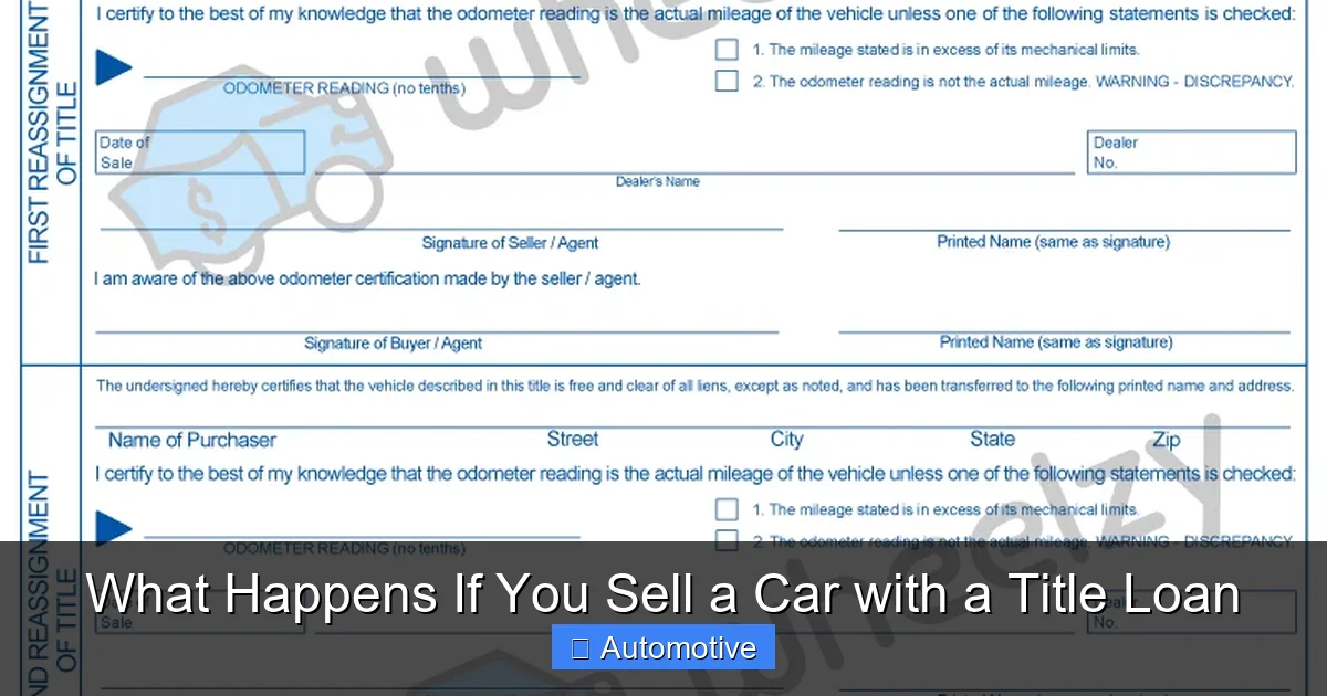 What Happens If You Sell a Car with a Title Loan